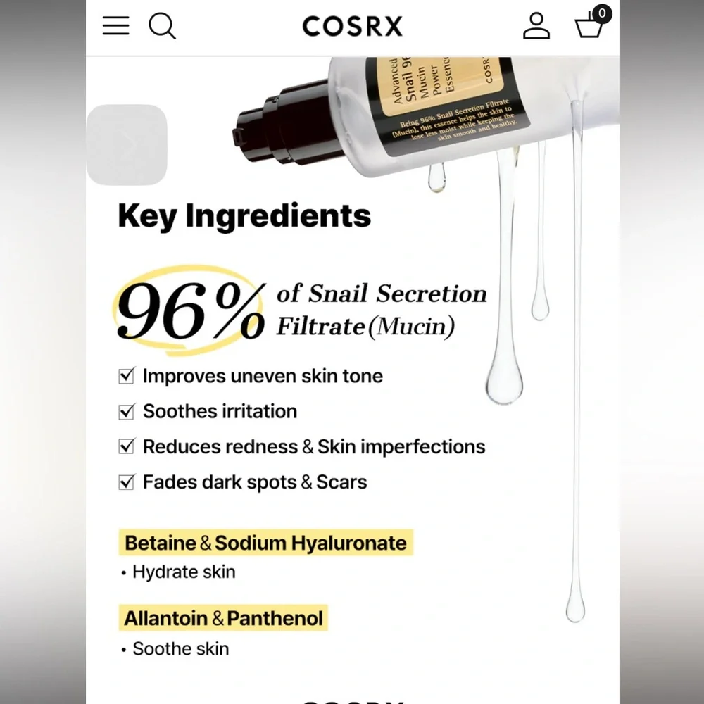 New, Sealed COSRX Advanced Snail 96% Mucin Power Essence Bundle